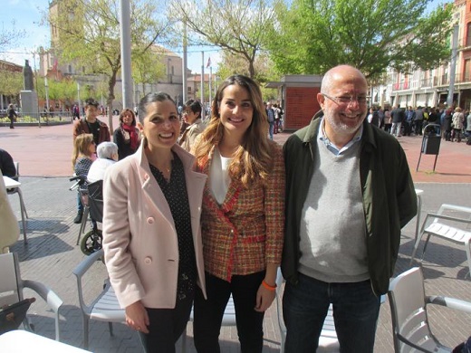 Soraya Mayo, Cristina Blanco y Francisco Igea